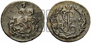 Денга 1783 года КМ (КМ, Сузунский монетный двор)