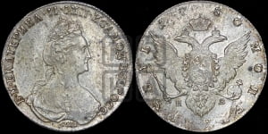 Рубль 1780 года СПБ/ИЗ (новый тип)