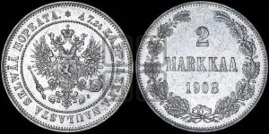 2 марки 1908 года L