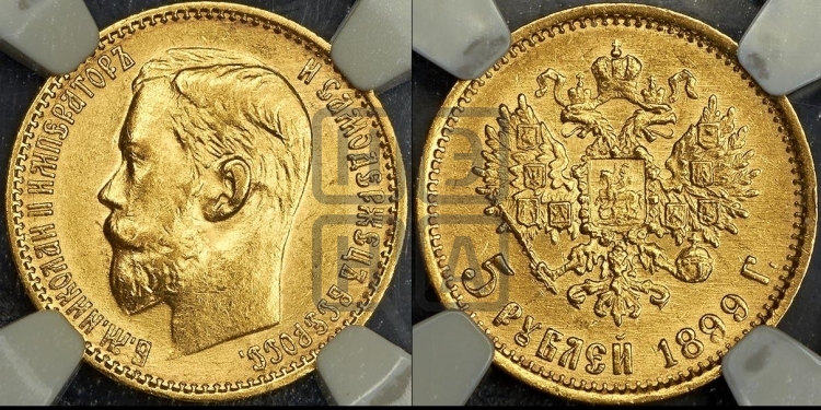 5 рублей 1899 года
