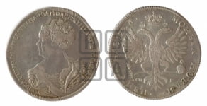 Рубль 1726 года СП-Б (Портрет влево, Петербургский тип, знак двора СПБ под орлом)
