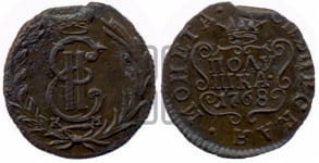 Полушка 1768 года КМ (для Сибири)