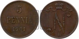 5 пенни 1901 года