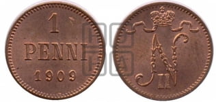 1 пенни 1909 года