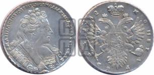 Рубль 1732 года (остальные разновидности, не выделенные редкостью)