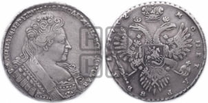 Рубль 1732 года (остальные разновидности, не выделенные редкостью)