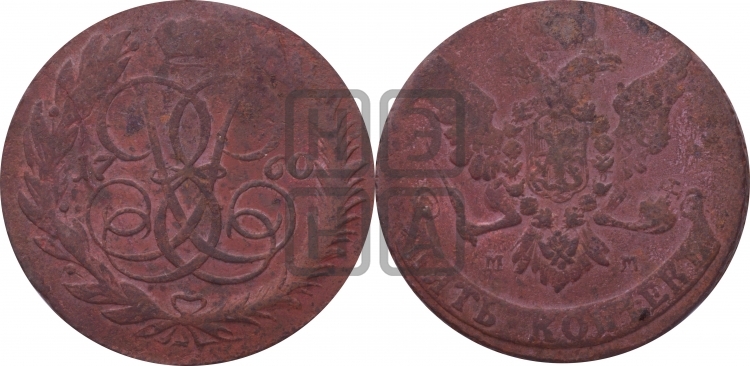 5 копеек 1760 года (ММ)