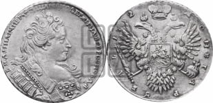 Рубль 1732 года (остальные разновидности, не выделенные редкостью)