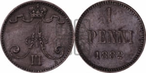 1 пенни 1882 года