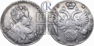 Рубль 1732 года (остальные разновидности, не выделенные редкостью)