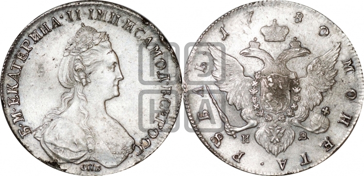 Рубль 1780 года (новый тип)