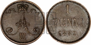 1 пенни 1882 года
