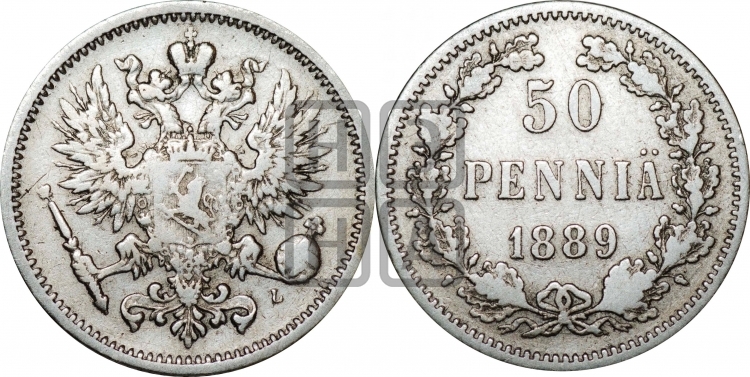 50 пенни 1889 года