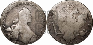 Рубль 1769 года СПБ/СА ( СПБ, без шарфа на шее)
