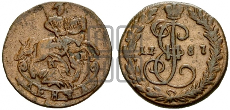 Денга 1787 года (КМ, Сузунский монетный двор)