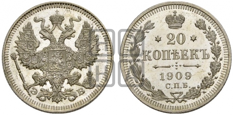 20 копеек 1909 года