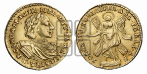 2 рубля 1720 года (портрет в латах)