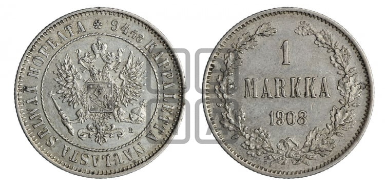 1 марка 1908 года