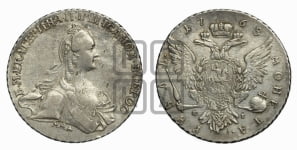 Рубль 1768 года ММД/EI ( MMД, без шарфа на шее)