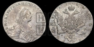 Рубль 1769 года ММД/EI ( MMД, без шарфа на шее)