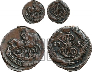 Полушка 1796 года ЕМ (ЕМ, Екатеринбургский монетный двор)