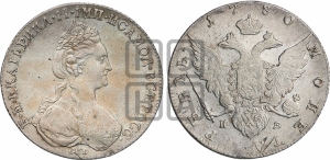 Рубль 1780 года СПБ/ИЗ (новый тип)