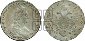 Рубль 1781 года СПБ/ИЗ (новый тип)