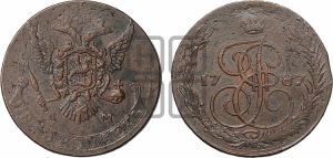 5 копеек 1787 года ЕМ (ЕМ, Авеста, Швеция)