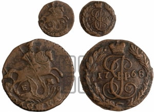 Полушка 1768 года ЕМ (ЕМ, Екатеринбургский монетный двор)