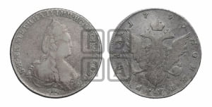 Рубль 1790 года СПБ/ЯА (новый тип)