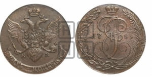 5 копеек 1789 года КМ (КМ, Сузунский монетный двор)