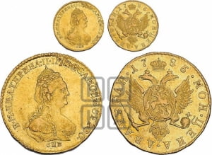 2 рубля 1785 года СПБ (для дворцового обихода)