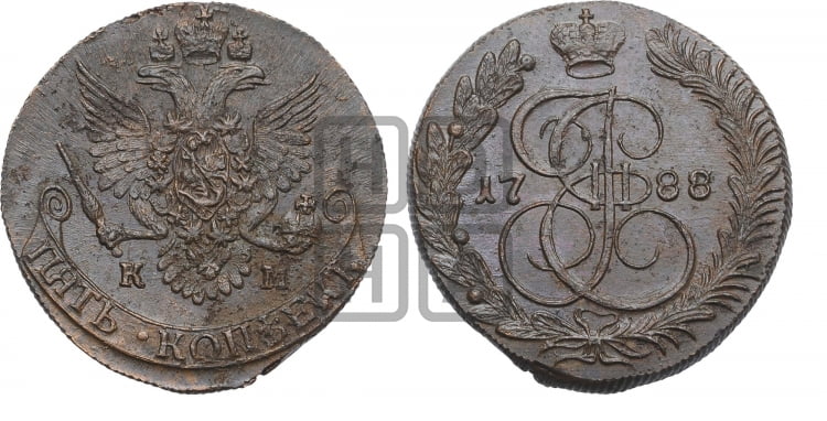 5 копеек 1788 года (КМ, Сузунский монетный двор)