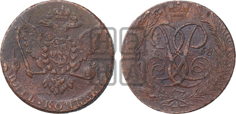 5 копеек 1758 года (без букв)