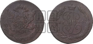 5 копеек 1766 года ММ (ММ, Красный  монетный двор)