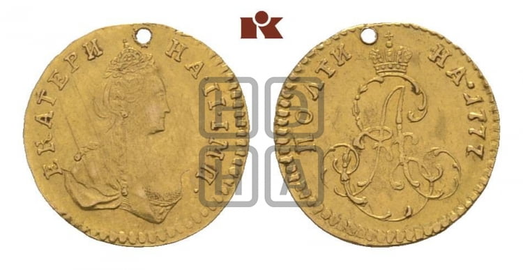 Полтина 1777 года (для дворцового обихода)
