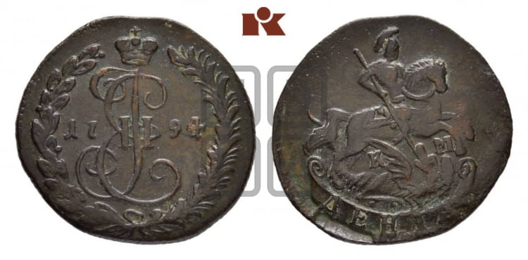 Денга 1794 года (КМ, Сузунский монетный двор)