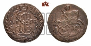 Полушка 1784 года КМ (КМ, Сузунский монетный двор)