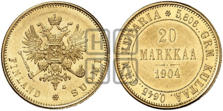 20 марок 1904 года