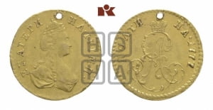 Полтина 1777 года (для дворцового обихода)