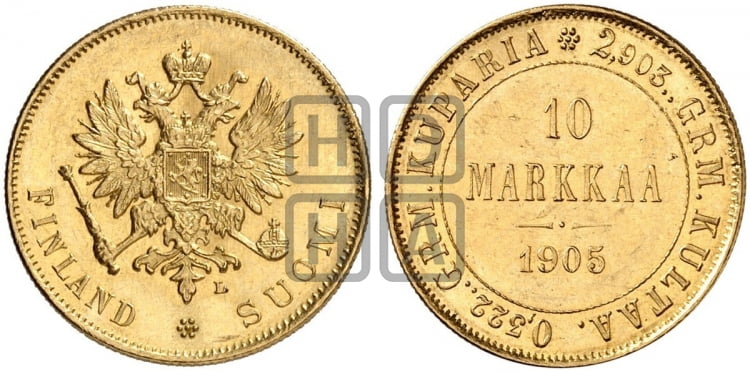 10 марок 1905 года