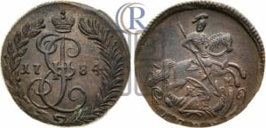 Денга 1784 года КМ (КМ, Сузунский монетный двор)