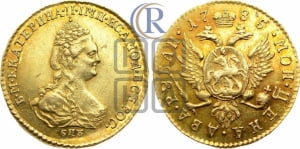 2 рубля 1785 года СПБ (для дворцового обихода)