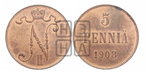 5 пенни 1908 года