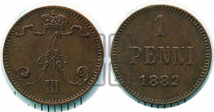 1 пенни 1882 года
