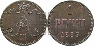 1 пенни 1883 года