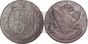 5 копеек 1789 года ММ (ММ, Красный  монетный двор)