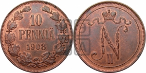 10 пенни 1908 года