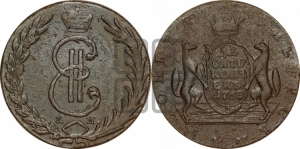 10 копеек 1768 года КМ (для Сибири)