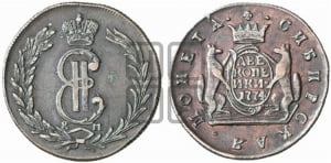 2 копейки 1774 года КМ (для Сибири)